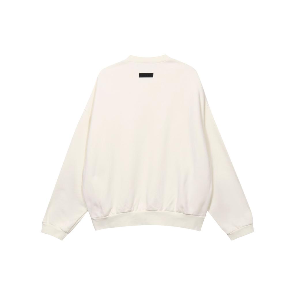 Fear of God Essentials Мужские топы с круглым вырезом Cloud Dancer Кремовый 192BT232041F