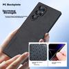 Compatible with Samsung S24 Ultra Phone Case, Shockproof Camera Protection Full Coverage Soft Simple Silicone Outer Casen, Gray Leather Cover