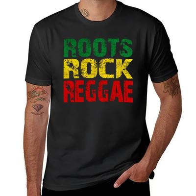 Футболка ROOTS ROCK REGGAE винтажные милые топы на заказ мужская одежда