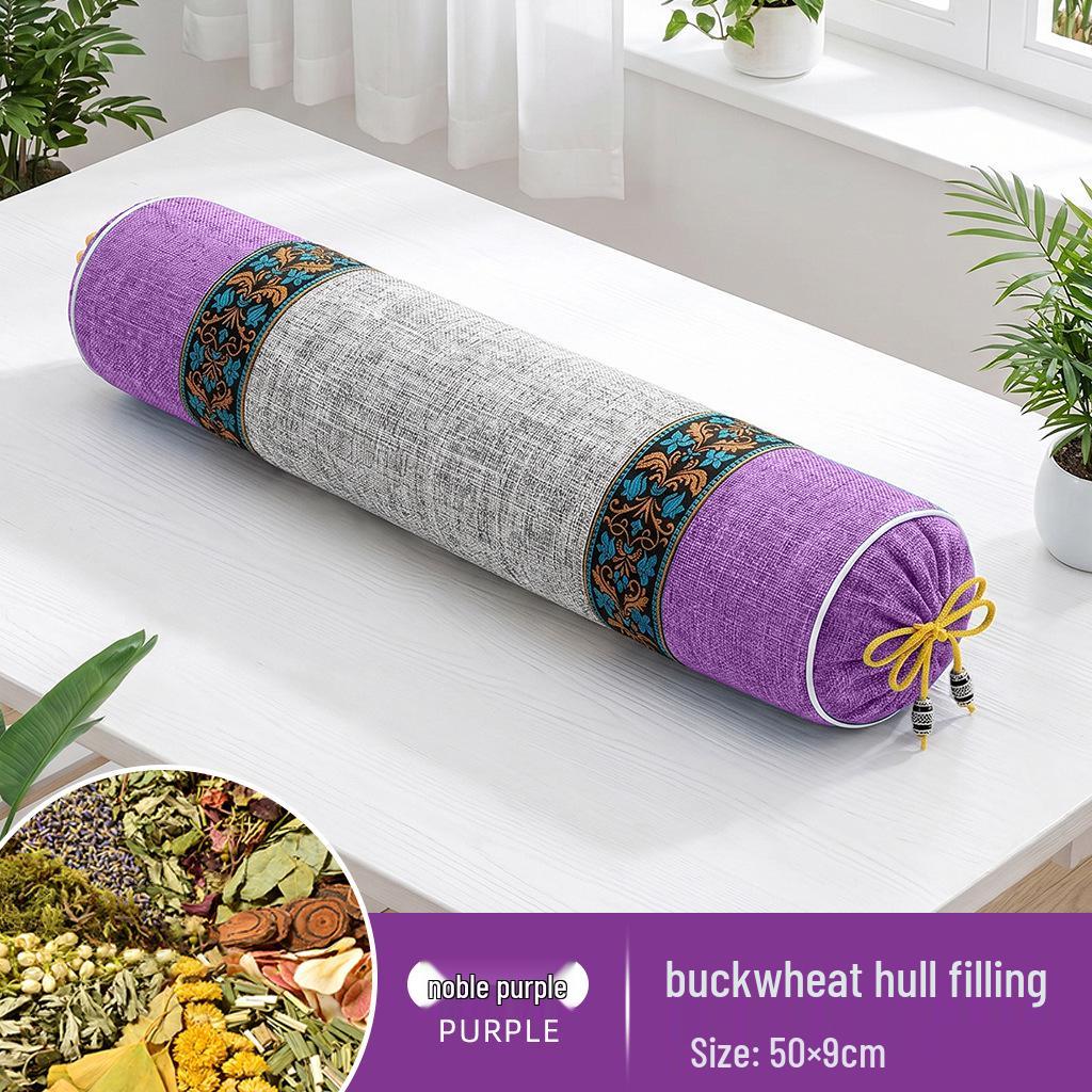 Mugwort & Buckwheat Herbal Neck Support Pillow for Traditional Chinese Medicine Therapy