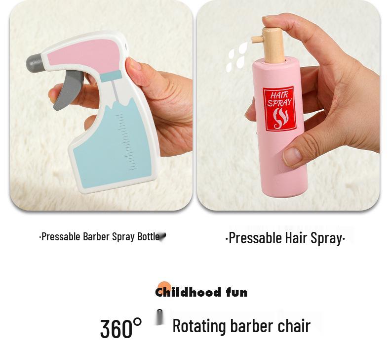 Детский деревянный туалетный столик - Игровой набор "Парикмахерская" и "Принцесса за туалетным столиком"