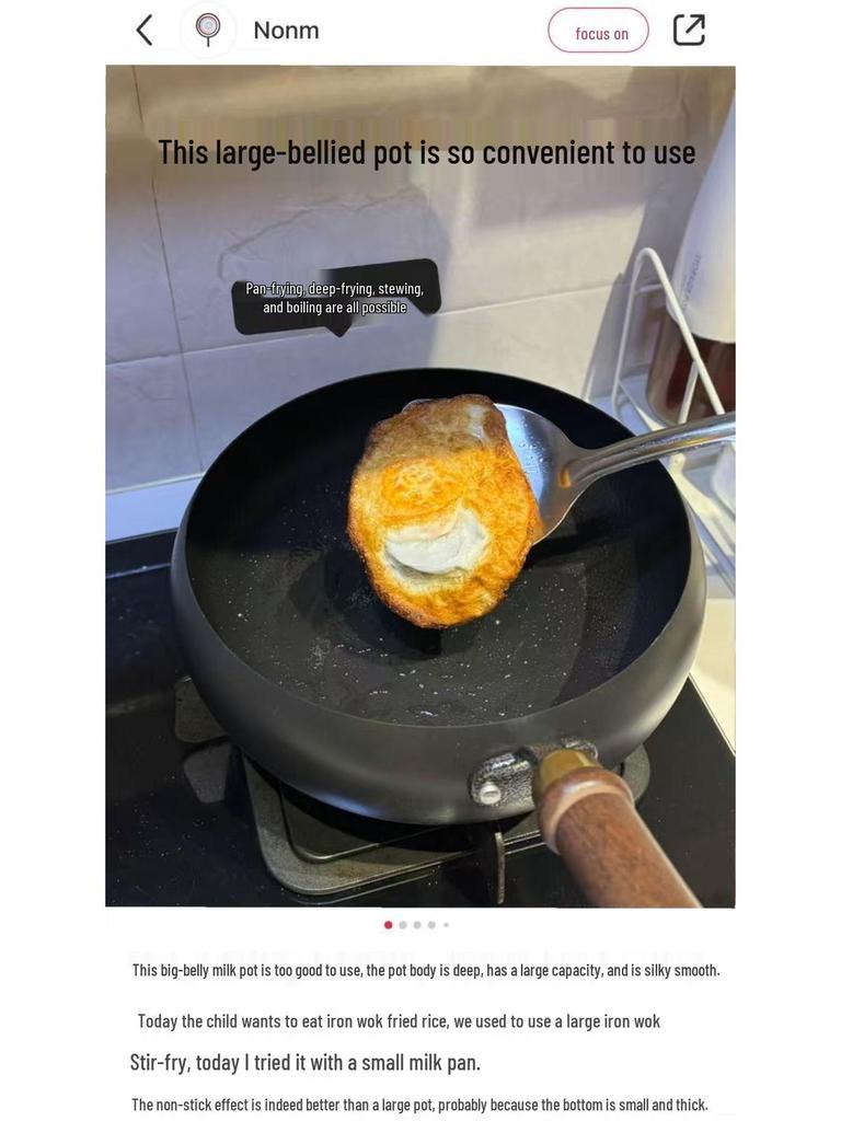 Ручная кованая чугунная сковорода-вок из Чжанцю - Старомодная, гладкая, без покрытия, антипригарная сковорода для стир-фрая