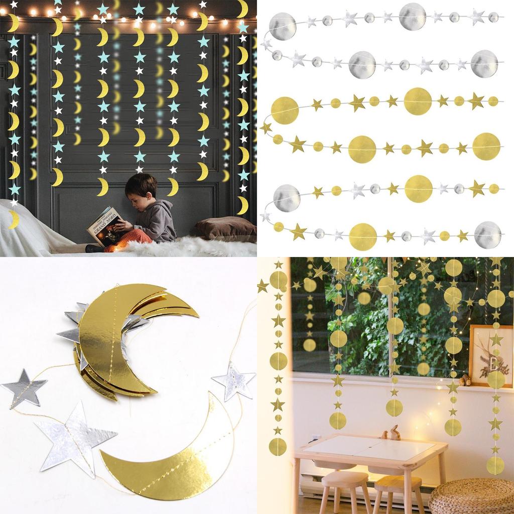 Ид Мубарак Баннер Луна Звезда Стильный Подвесной Декор Для Рамадана Свадеб Дней Рождений И Многого Другого!