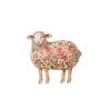 Animal Sheep Brooch Zinc Zinc Alloy Metal Floral Badge Pastoral Rhinestone Lapel Pin  Coat Pin