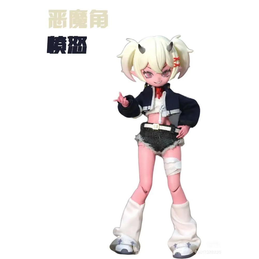 Cooze BJD Рога Дьявола Масштаб 1/8 Подвижная Кукла Украшение Слепой Бокс Креативная Настольная Коллекция Игрушки С Изысканной Подвижностью Суставов