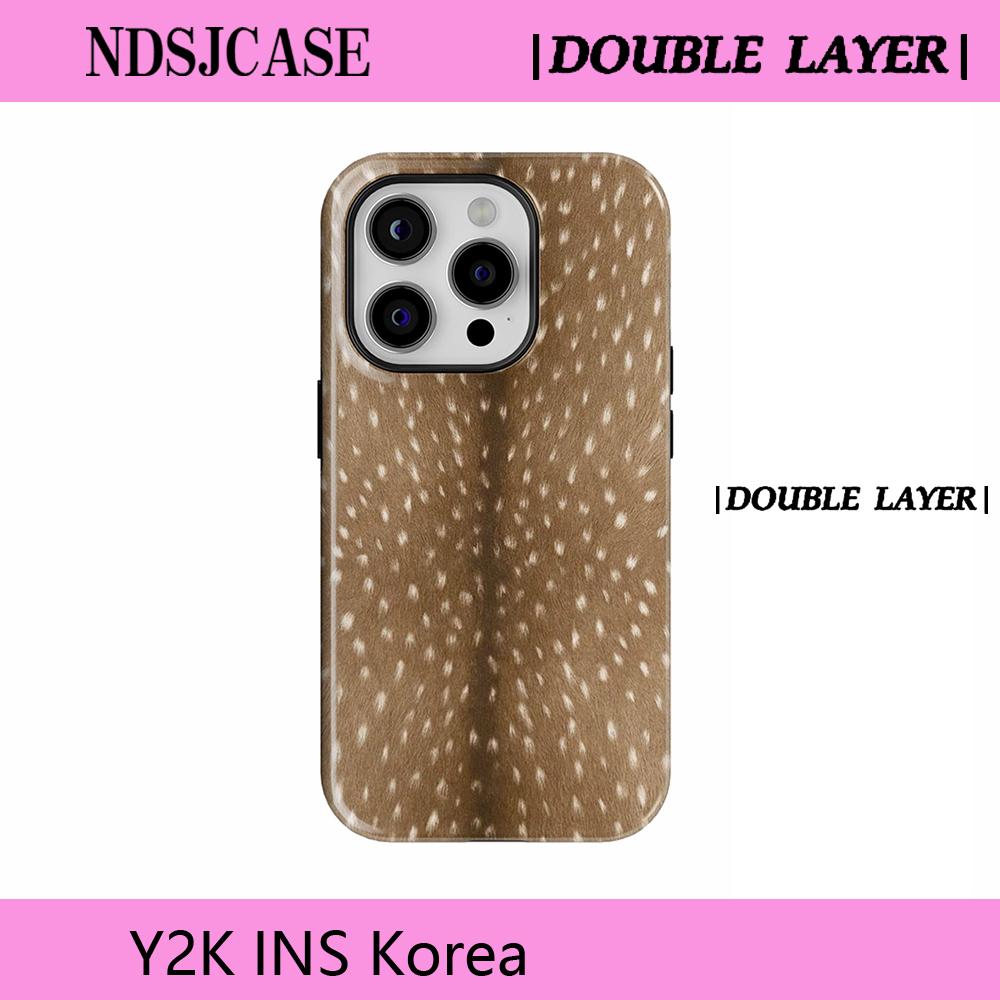 Роскошный чехол Clmj SWAG Oh my deer для iPhone 17 16e 16 15 14 13 12 11 Air Pro Max Plus, магнитный, двухслойный, задняя крышка