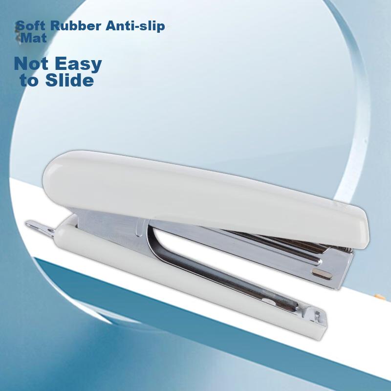 Stationery No.10 Stapler, Durable Metal Stapler with Built-In Staple Remover at The End (Compatible with No.10 Staples), Gray Single Pack