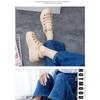 Женские сандалии New Roman Shoes Woven Thick Bottom Inner High White Shoes
