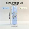 1PC Wildflower Inspirational Quote Graphic,750ml Color Plastic Sports Water Bottle,Leakproof Flip Straw Lid,Suitable for Sports Office Home Use