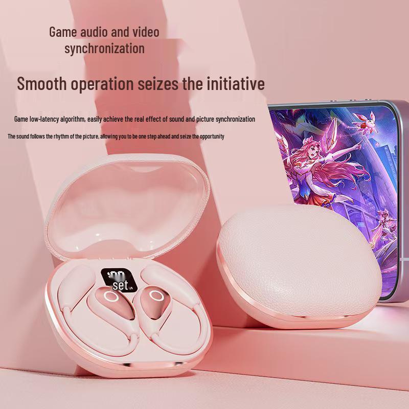 Bluetooth-наушники Private Model: Спортивные кожаные, Цифровой дисплей, Полноразмерные, Длительное время работы от батареи, Низкая задержка для киберспорта