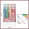 9Pcs/set Morandi Color Gel Pen 0.5mm Colorful Ink Writing Pens for Girl Journal Plan Book Scrapbook Outline Drawing Highlighters