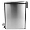 Нержавеющая сталь бесшумная педаль мусорное ведро мусорное ведро 5 л для дома спальня кухня использование