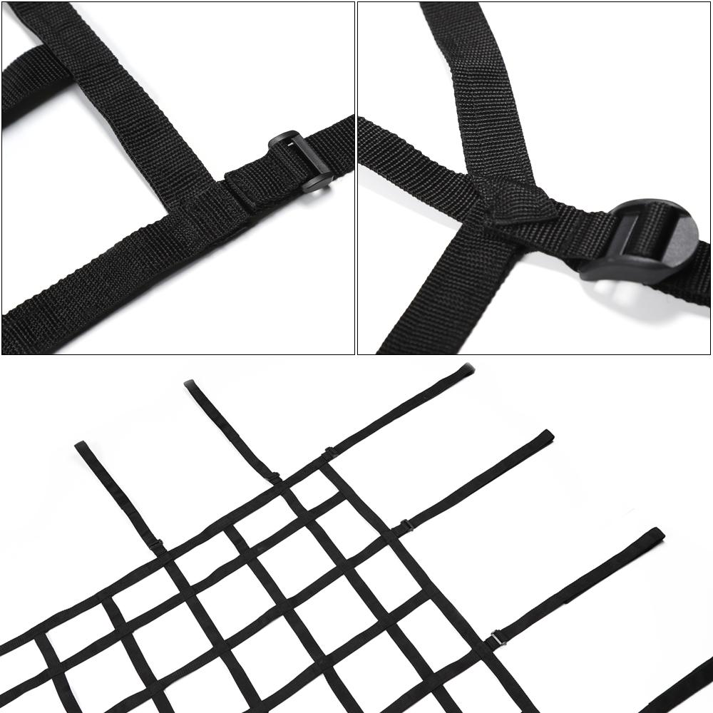 Сетчатая верхняя сетка для багажника, боковая сетка для задней части багажника, удерживающая защитная сетка для багажа на крышу для Jeep Wrangler 2007-2018 JK JKU 4 двери, 1 шт., черный