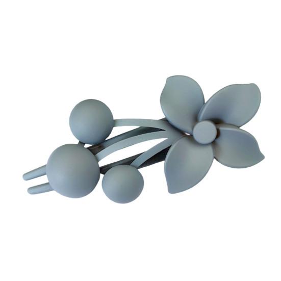 Матовая текстура, коготь для волос, цветочный декор, толстая тонкая заколка для волос, нескользящая матовая отделка, большая заколка для волос на затылке, аксессуары для волос