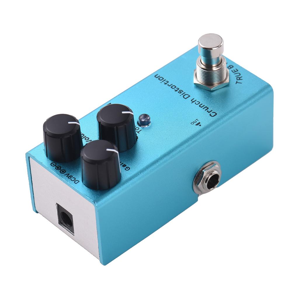 Педаль гитарных эффектов Crunch Distortion Ручки управления Gain Volume Tone Вход/Выход 6.35мм DC 9V Электрическая