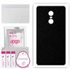 apgo Protective Skin Sticker for the Back Compatible with Xiaomi Redmi Note 4, Wrap Film, Foil, Vinyl - Pattern Matte Black