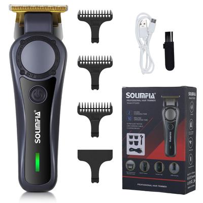 Триммер для волос SOLIMPIA для мужчин, аккумуляторный триммер для бороды, беспроводные машинки для стрижки волос для домашнего использования, проводная стрижка волос