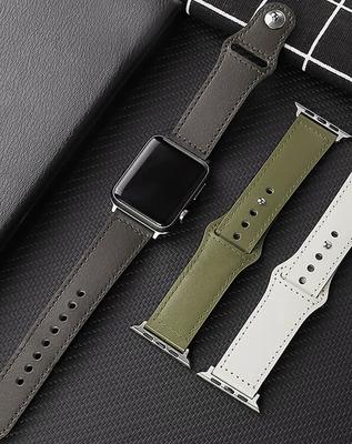 Ремешок для часов из кожи для Apple watch ultra band 49 мм 44 мм 40 мм 41 мм/45 мм 38 мм/42 мм наручный браслет correa iWatch series 8 7 3 4 5 6 se 2 ремешок