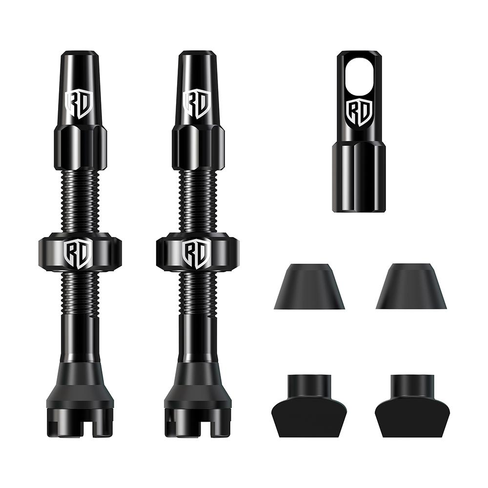 RACEDUEL Bicycle Tubeless Valve 44MM 60MM 80MM Bicycle Tubeless Tire Valve Stem Ultralight Road Bike Vacuum Presta Valves Valve Stems 1