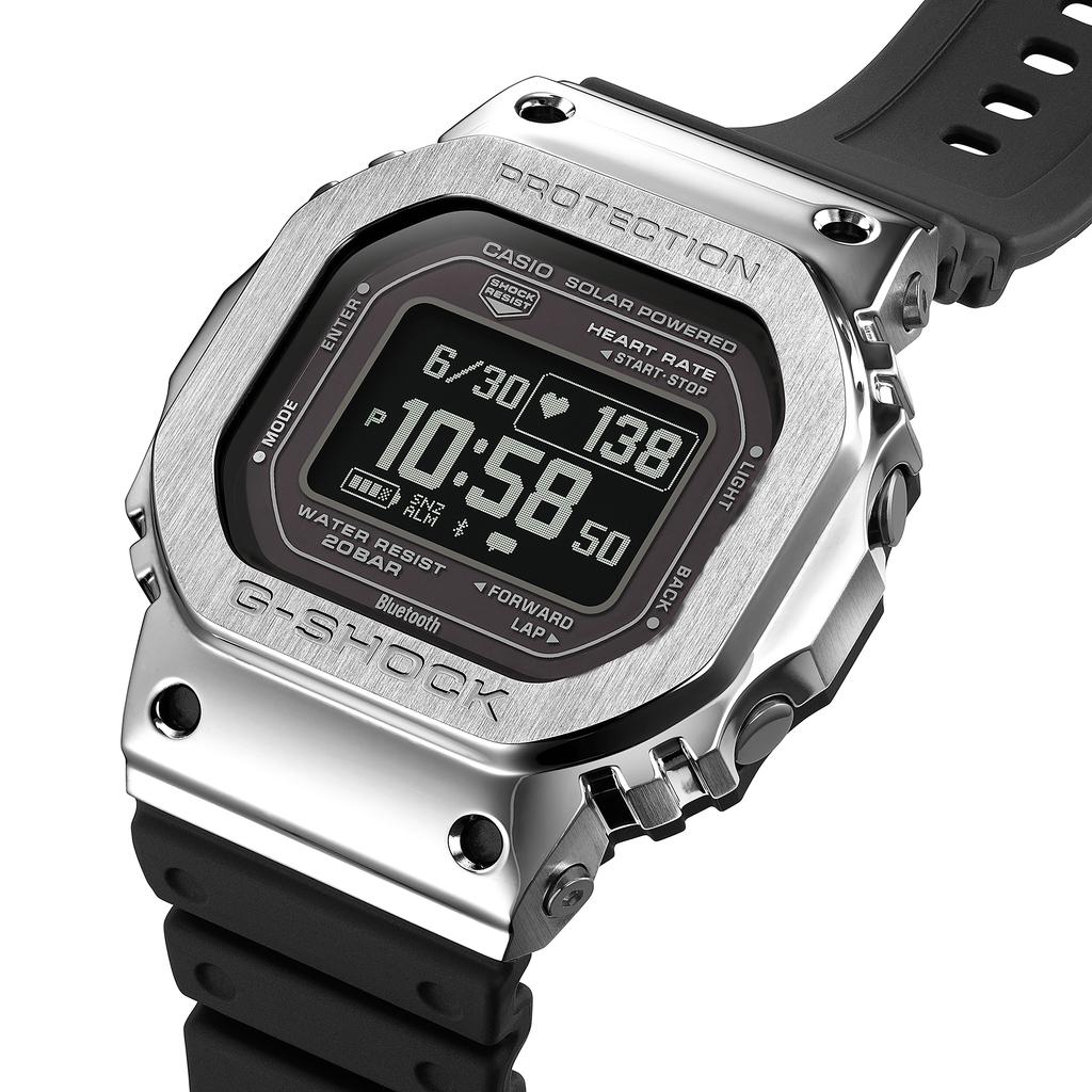 Casio Мужские часы G-SHOCK GM-H5600-1, стальной корпус, водонепроницаемость 200 м, цифровые, ударопрочные, кварцевые