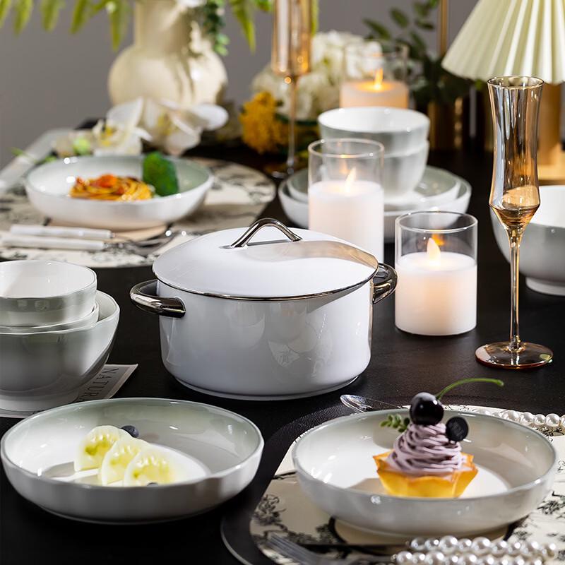 Handon Nordic Gradient Cloudscape 26-Piece Dinnerware Set