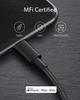 Anker Heavy Duty Nylon Lightning Cable MFi Certified USB PD Compatible with iPhone 14 13 12 SE USB-C & / / / (3rd Generation) (1.0m Black)