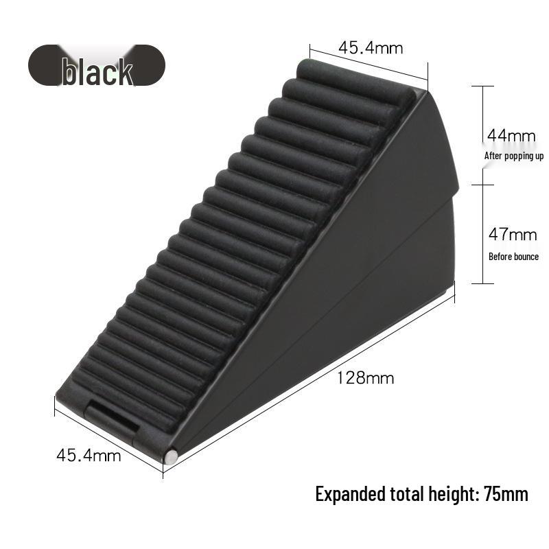 Пружинный противоударный дверной стопор и держатель с ветрозащитной клипсой