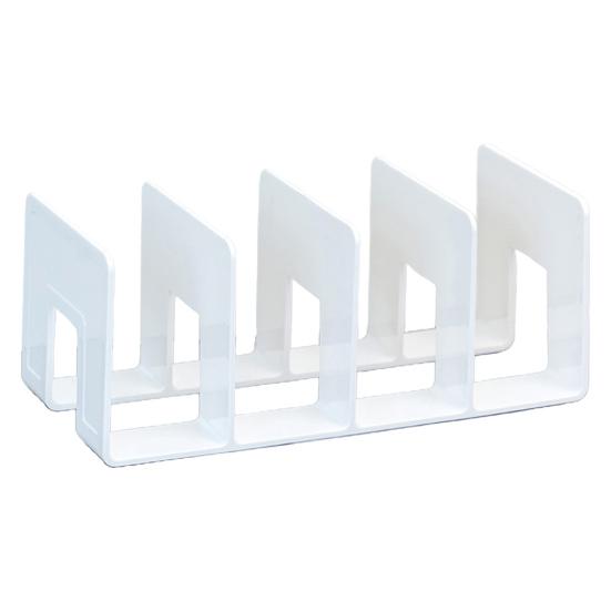 Держатель для книг Нескользящий дизайн нижнего отделения Неопрокидывающийся полый настольный держатель для документов Разделитель для дома Товары для дома