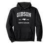 Худи Gibson North Carolina NC Винтажный Спортивный Дизайн