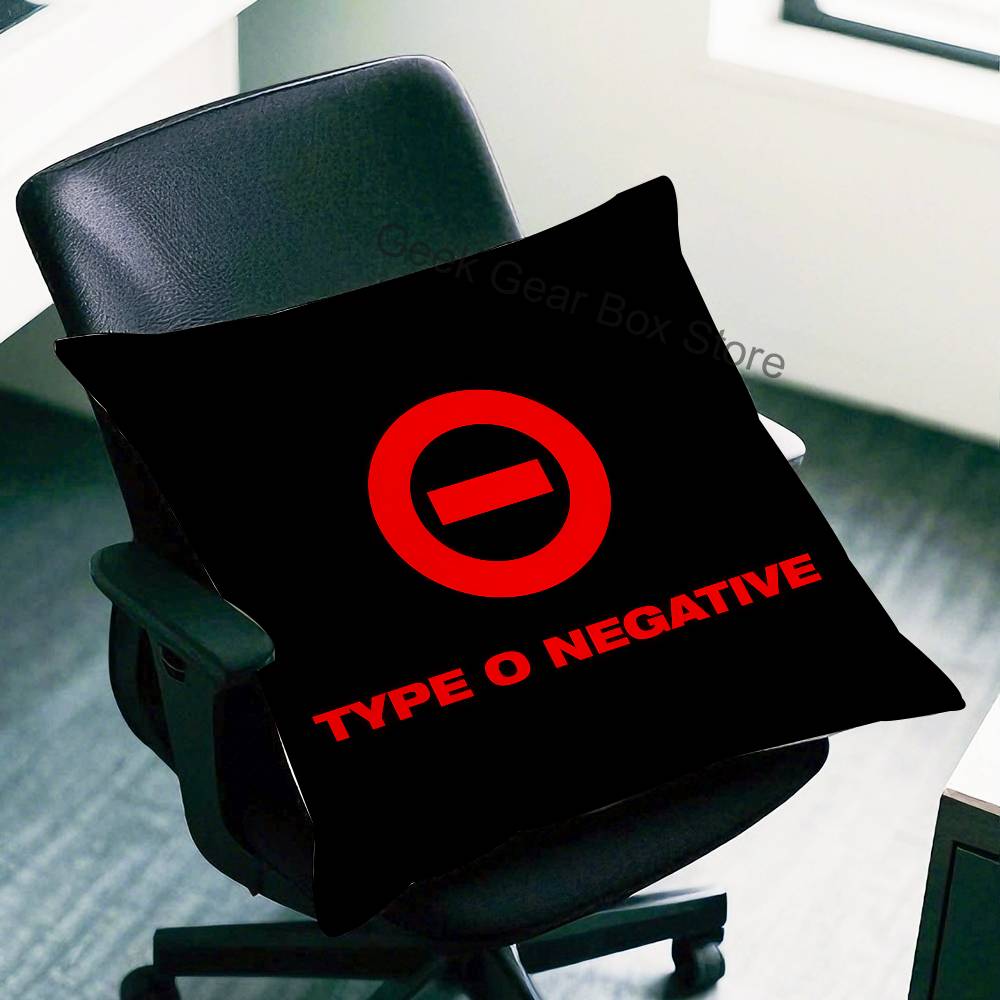 TType O NNegativeS Rock Band Pillow Case cartoon anime peripheral Bedroom Sofa Decorative Cushion Cover Soft Cushion Cover