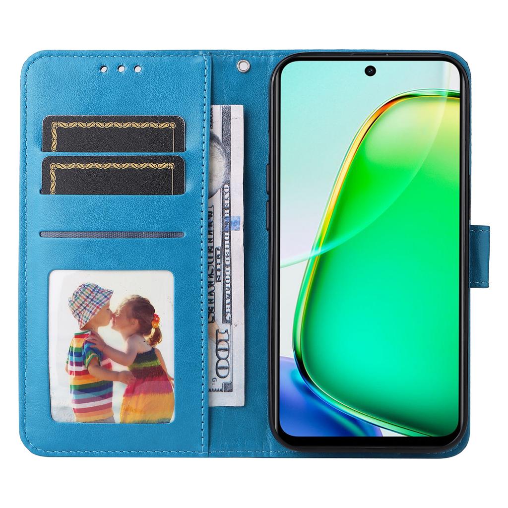 For Vivo Y28 4G/iQOO Z9x 5G Case Sunflower Leather Phone Wallet Cover