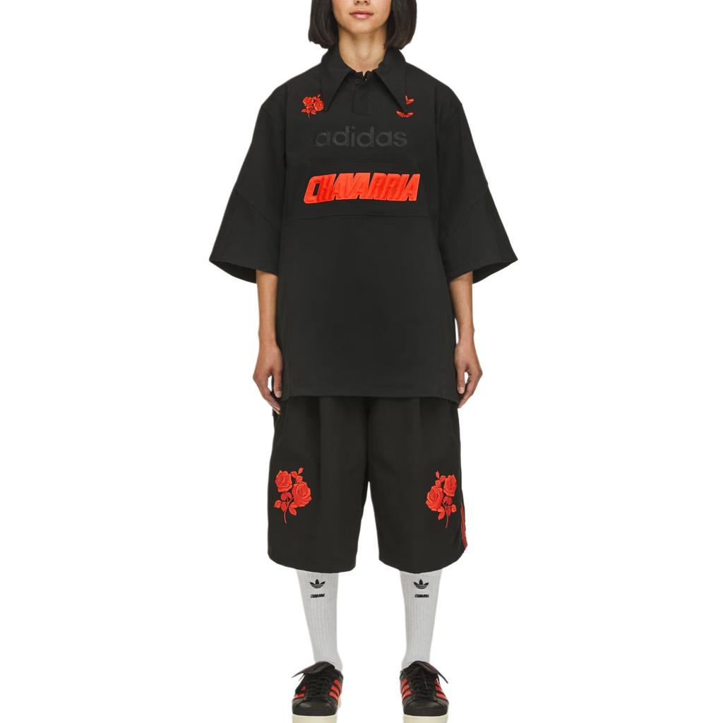 adidas Поло с логотипом X Willy Chavarria Черный Мужские топы JV8848