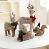 1 шт. Декоративная подвеска Плюшевая игрушка Лось Пена Рождественский лось Плюшевая кукла Оформление витрины Настольный декор Скандинавский стиль 7 вариантов