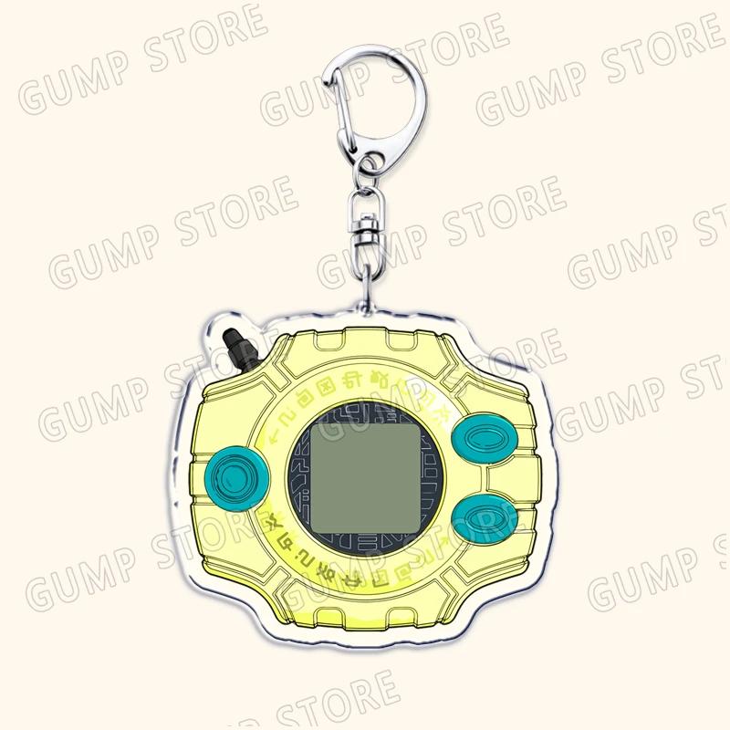 Ключницы Digimon из аниме 90-х для аксессуаров Сумки Милосердный Тай Карис Дигивайс Агумон Терриермон Монстры Брелки Украшения Подарок для фаната