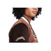 Nike Sportswear Letter Embroidery Color Block Corduroy Vintage American College Style Jacket Men Jacket Brown FQ6159-256