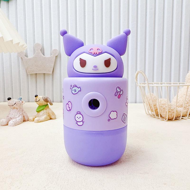 Sanrio Kuromi Melody Ручная точилка для карандашей Hello Kitty Cinnamoroll Pochacco Сердце Милая Детская точилка для карандашей Подарки для студентов
