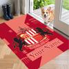 Custom Name Sunderland Crystal Velvet Floor Rug Personalized Text Soft Carpet Home Decor