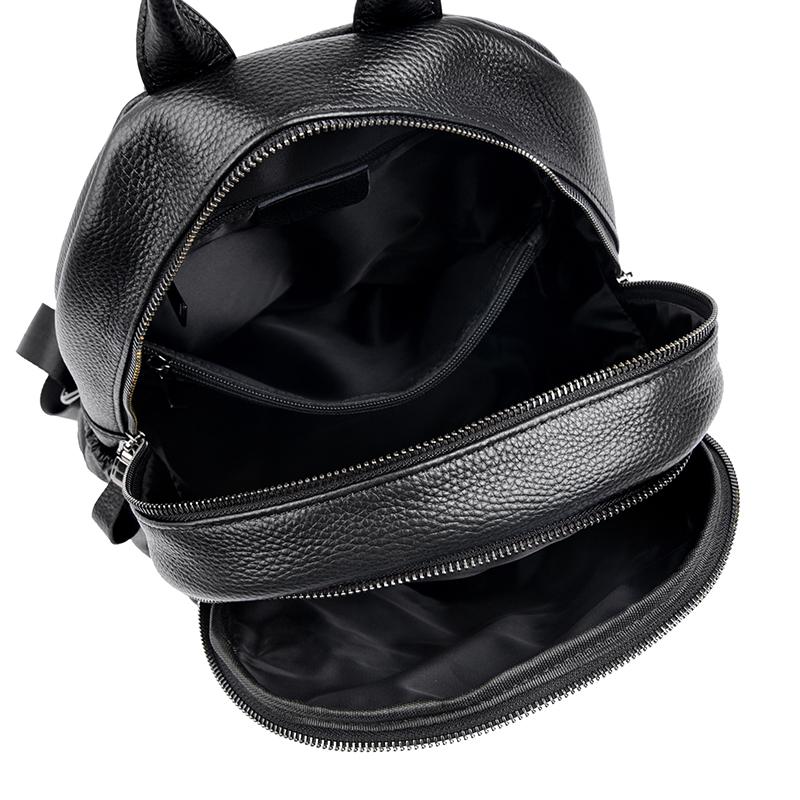 Women's Genuine Leather Backpack Soft Leather School Bag Large Capacity Travel Bags