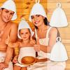 2Pcs Sauna Hat Vaporarium Hat Water Absorption Wool Hat Heat Insulation Felt Bath Cap Bathroom Sauna Accessories
