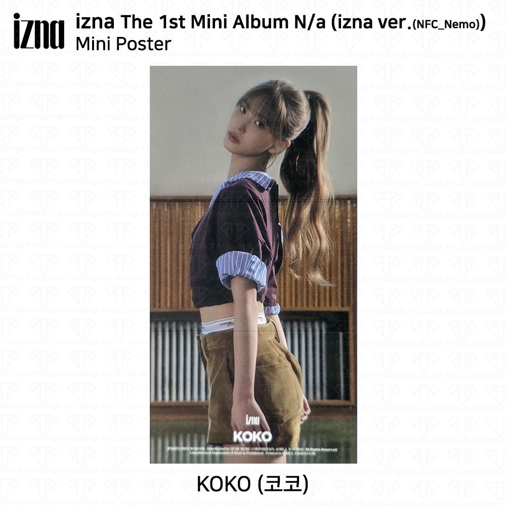 izna Первый мини-альбом N/a NFC_Nemo ver Official Selfie Photocard ID Card KPOP
