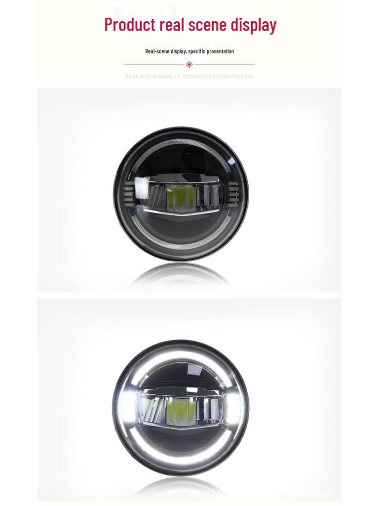 07-17 Wrangler Full LED Bi-Xenon Headlight Assembly with DRL & Turn Signal