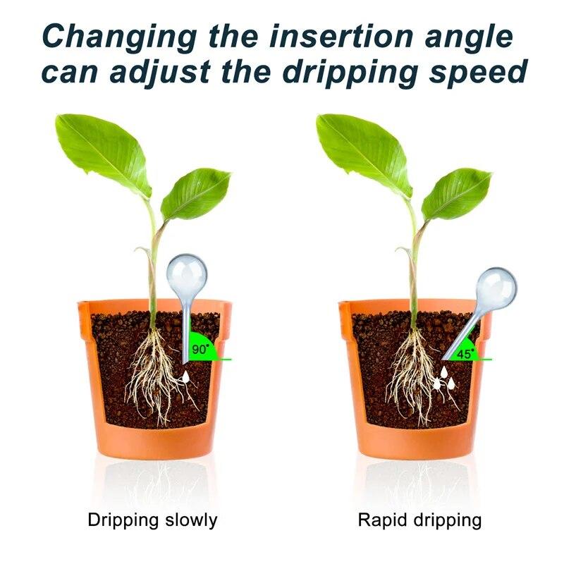 Маленькое круглое пластиковое устройство для просачивания воды, устройство для автоматического полива цветов, незаменимое для командировок и выращивания цветов