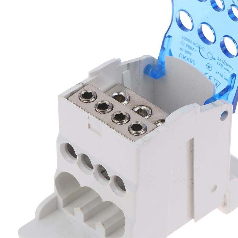 Block Distribution Terminal Rail Ukk80a Box Universal Electric Wire Connector