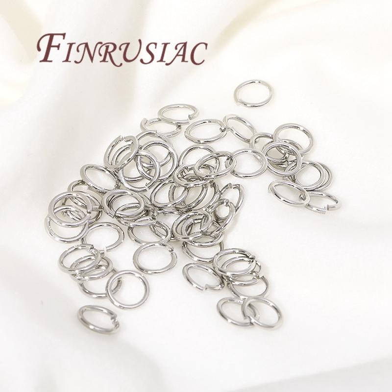 20-200Pcs 3-8mm Gold Plated Split Ring Open Jump Rings Connectors For DIY Jewelry Making Supplies Connecting Rings