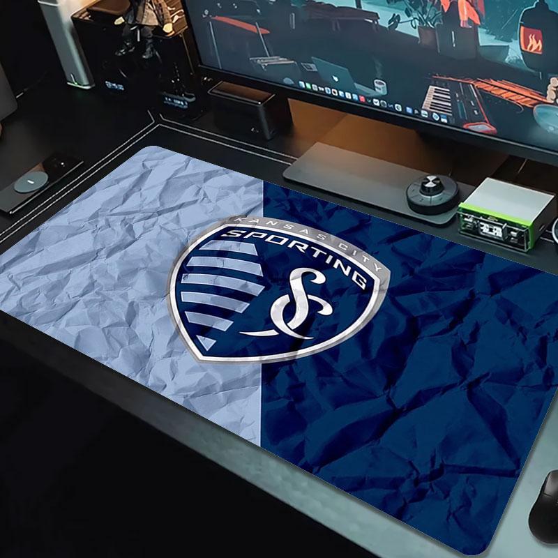 Sporting Kansas City Коврик для мыши большого размера Большая игровая подставка для стола Нескользящий Коврик для ноутбука Планшета Большой коврик для мыши XXL Игровой коврик для мини-ПК С заблокированным краем