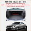 Коврик в багажник автомобиля для Benz S class W222, четырехдверный, немасляно-электрический гибрид, 2014 г., коврик для багажника, внутренние детали