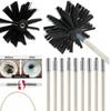 Nylon Flue Soot Sweeping Brush Sweep Kit Chimney Rod Kit