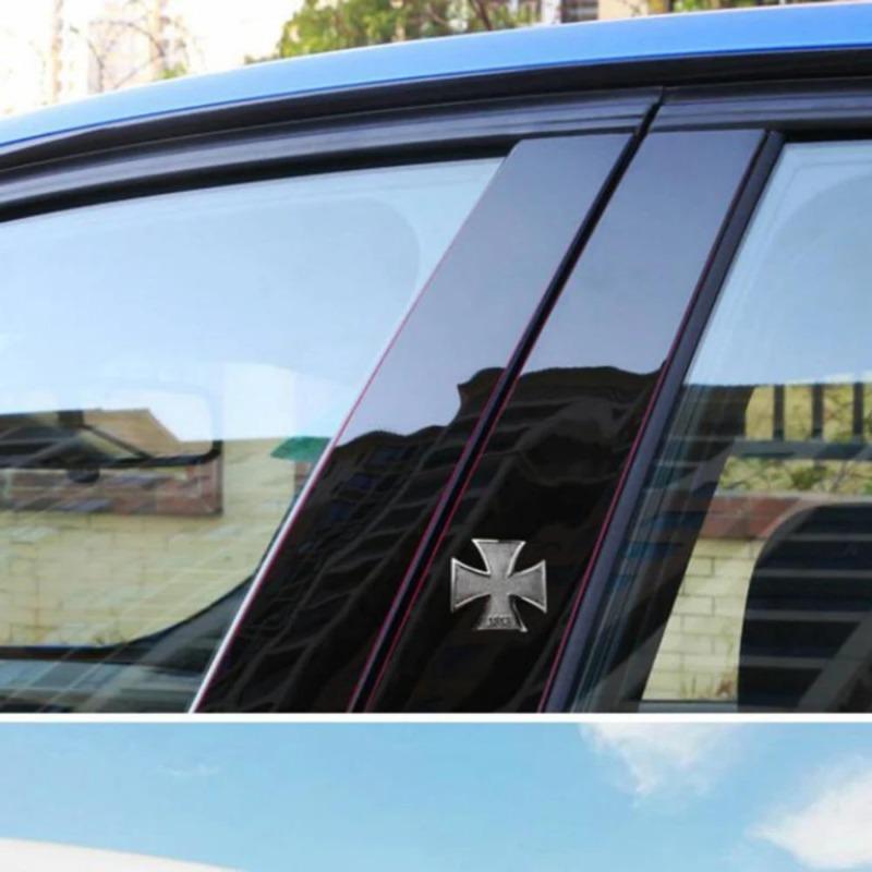 2 шт. Крест Хромированный Металл Германия 1813 Мальта Символ Добродетели Медаль Крест Эмблема Мотоцикл Автомобиль Стайлинг Значок Наклейки Декаль Авто Патч