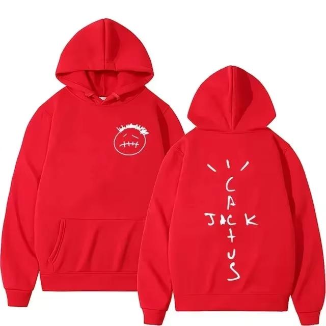 2025 Rapper Cactus Jack Music Album Hoodie Wo Fashion High Street Personality Sweatshirt Vintage Hip Hop Pullove