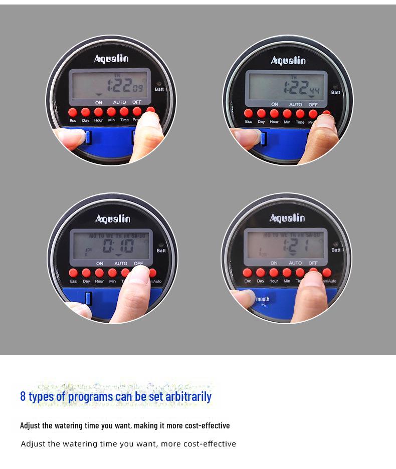 Автоматический таймер для полива сада с интеллектуальным управлением шаровым краном